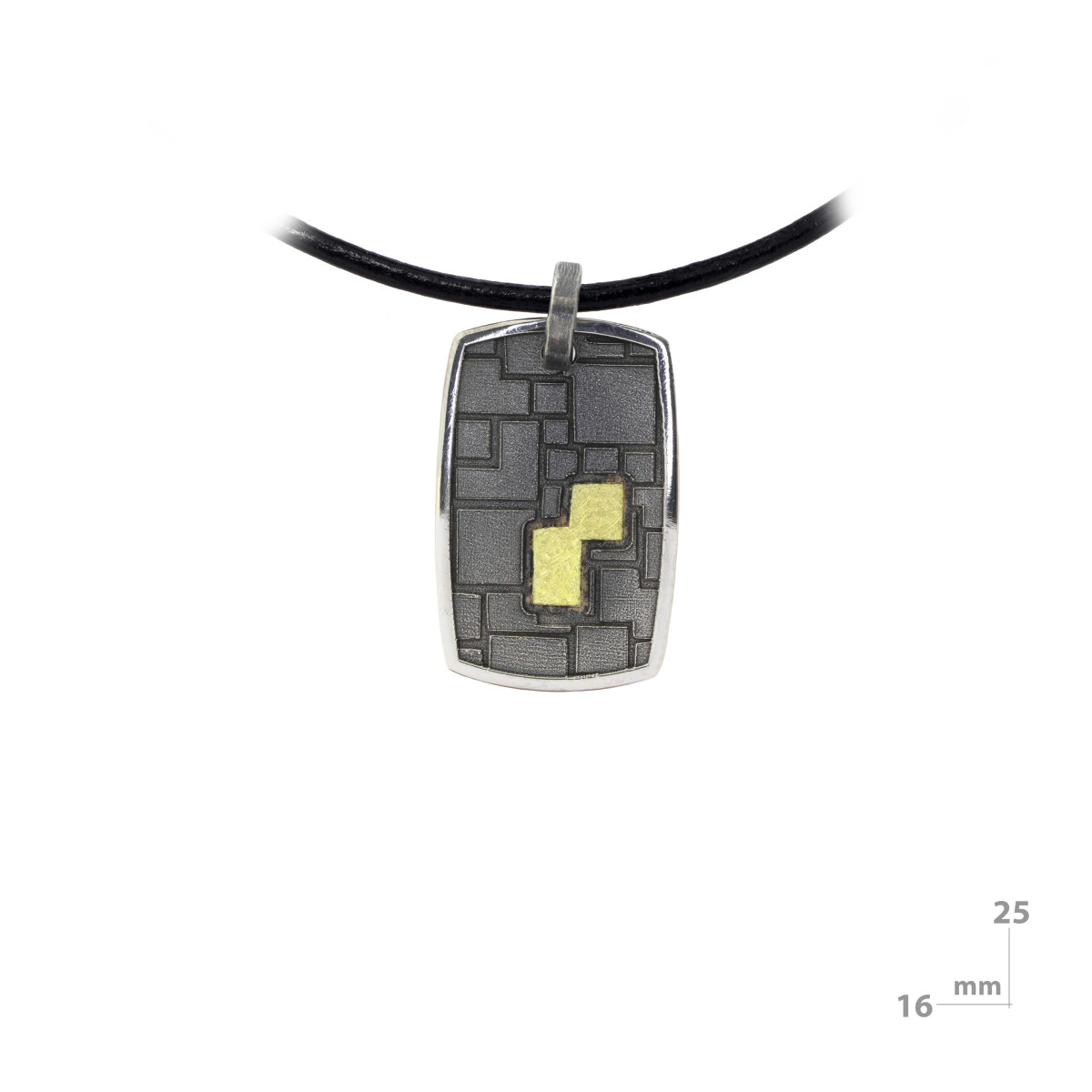 Silver and gold pendant