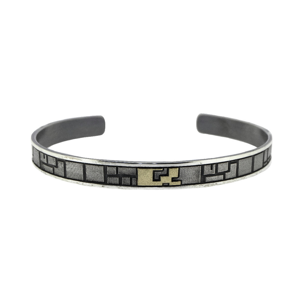 Silver and gold bracelet