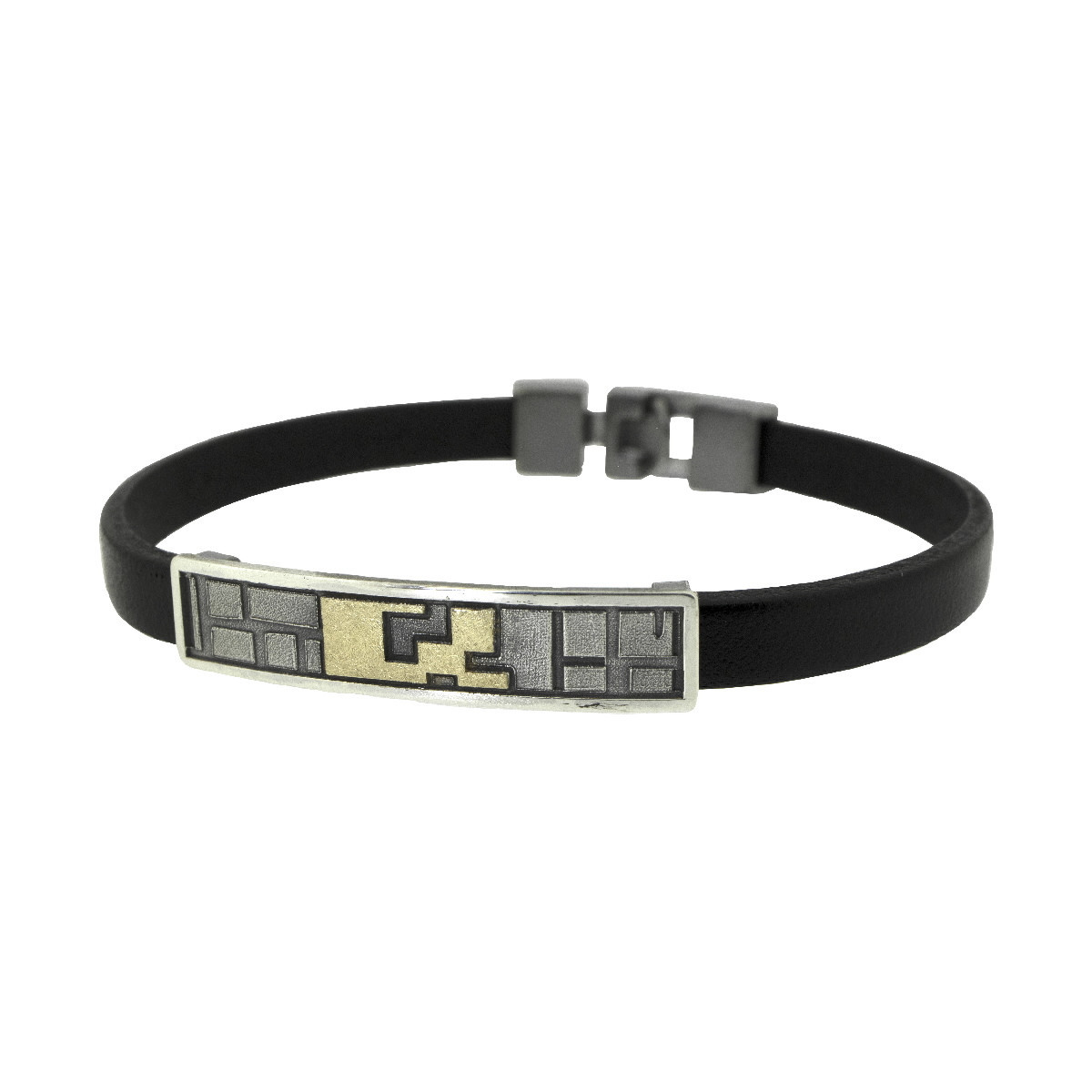 Bracelet made of silver and 18k gold