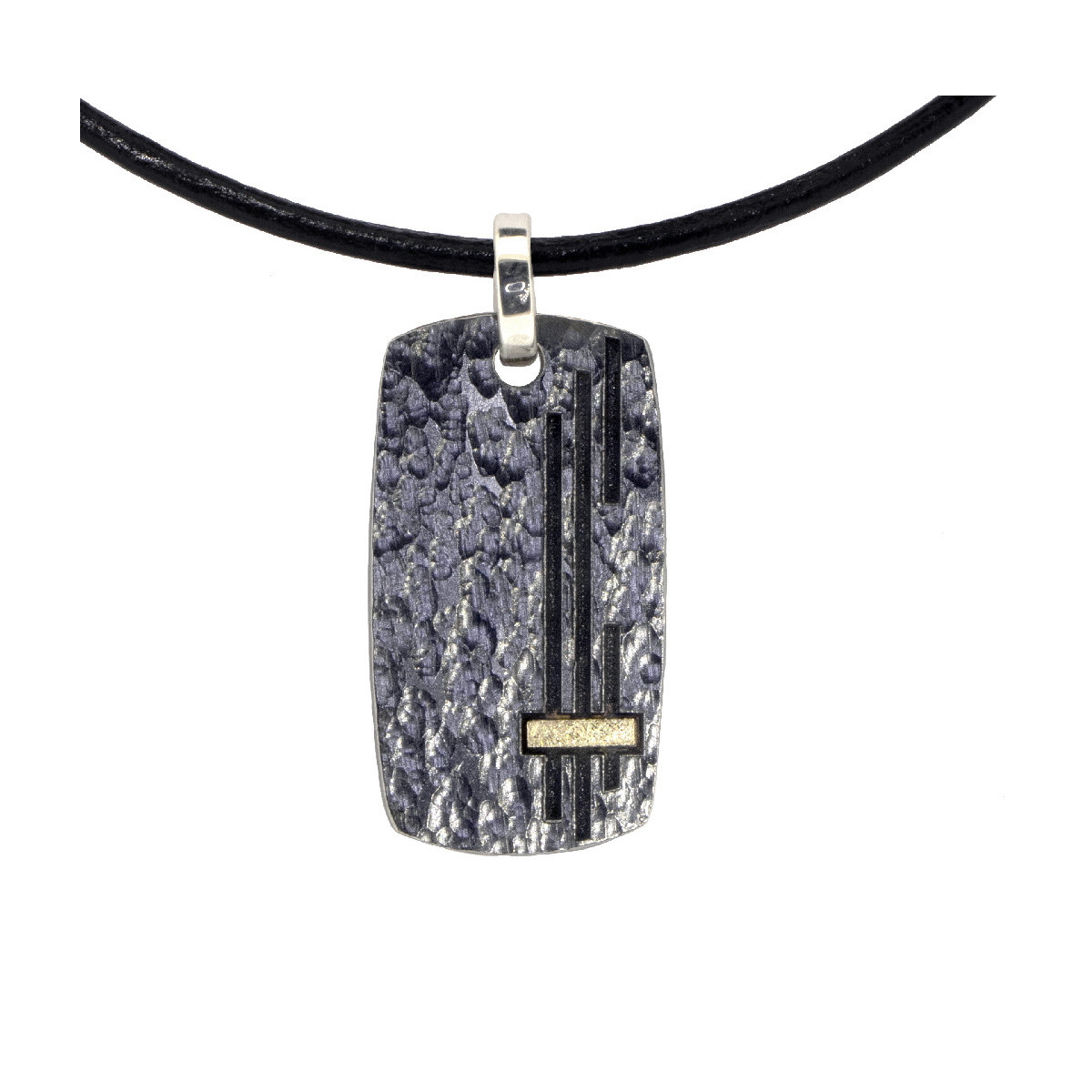 Silver and gold pendant