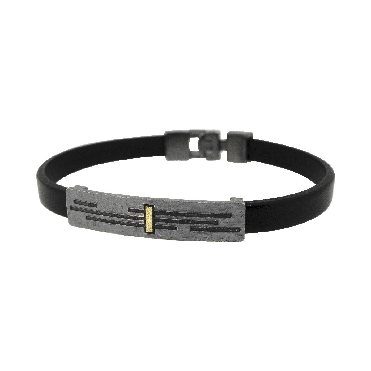 Bracelet made of silver and 18k gold