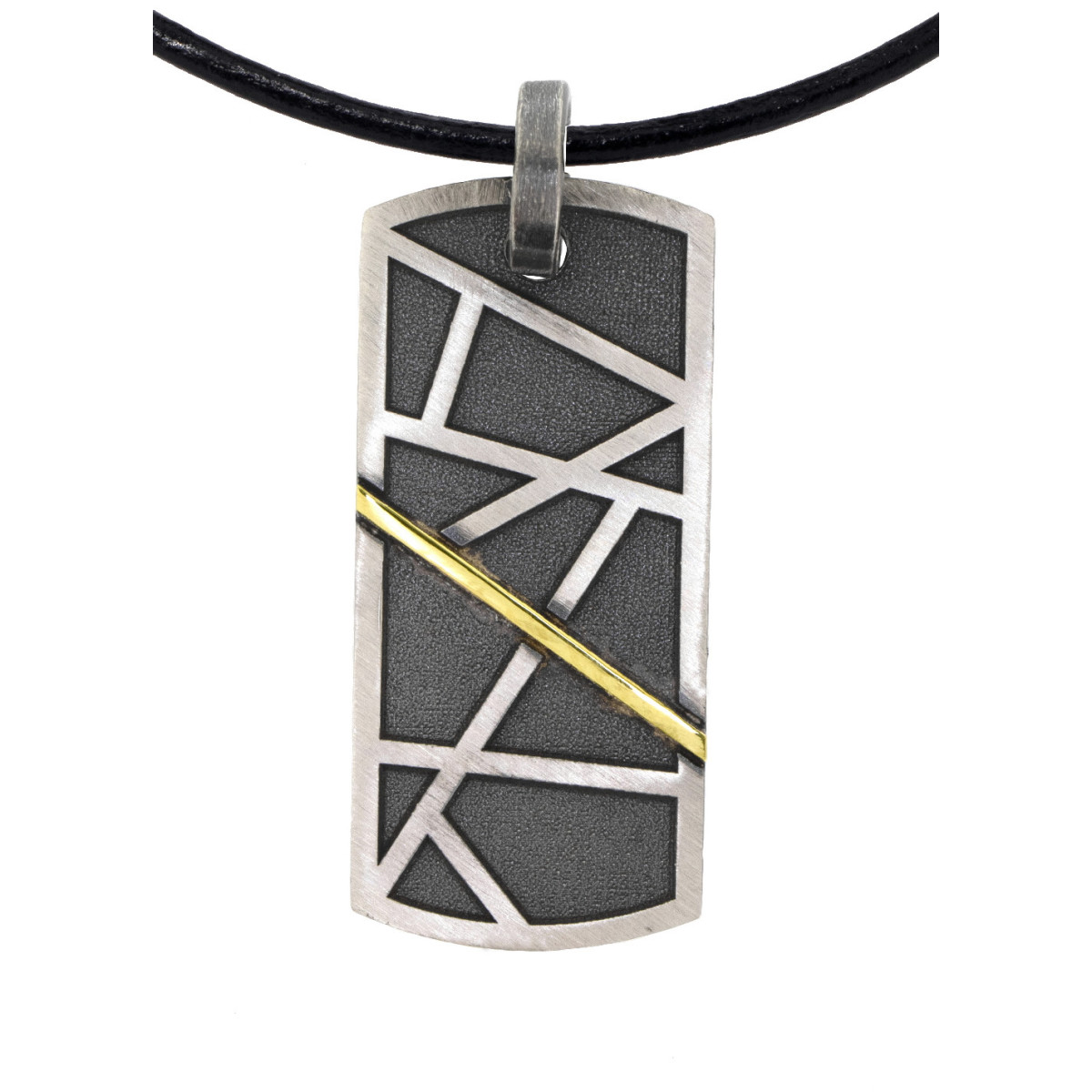 Gold and silver pendant