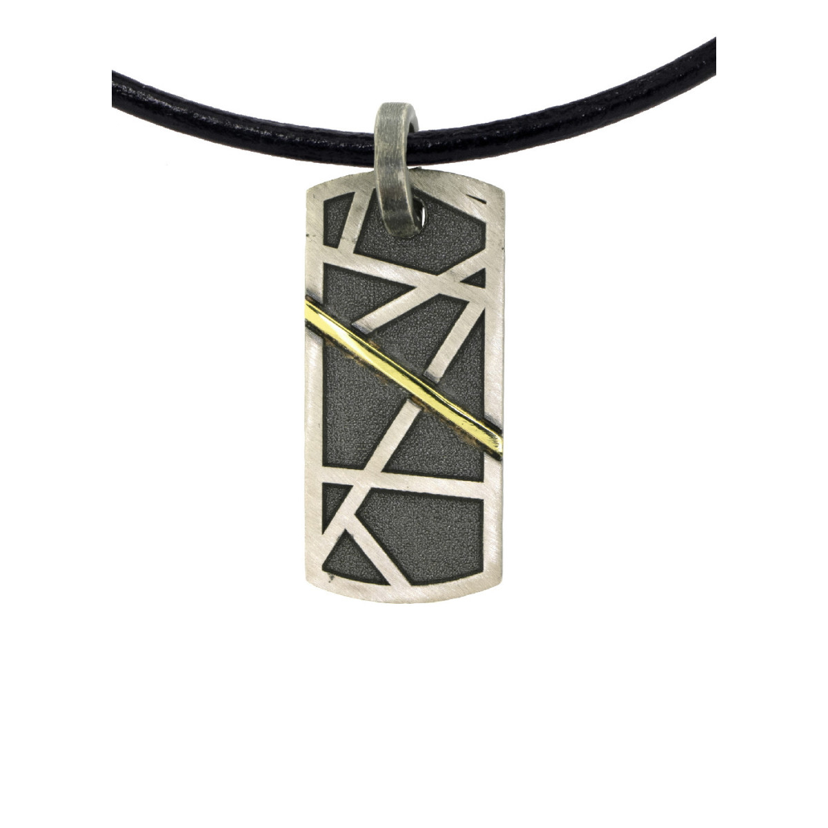Colgante de plata y oro