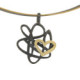 Silver and gold pendant