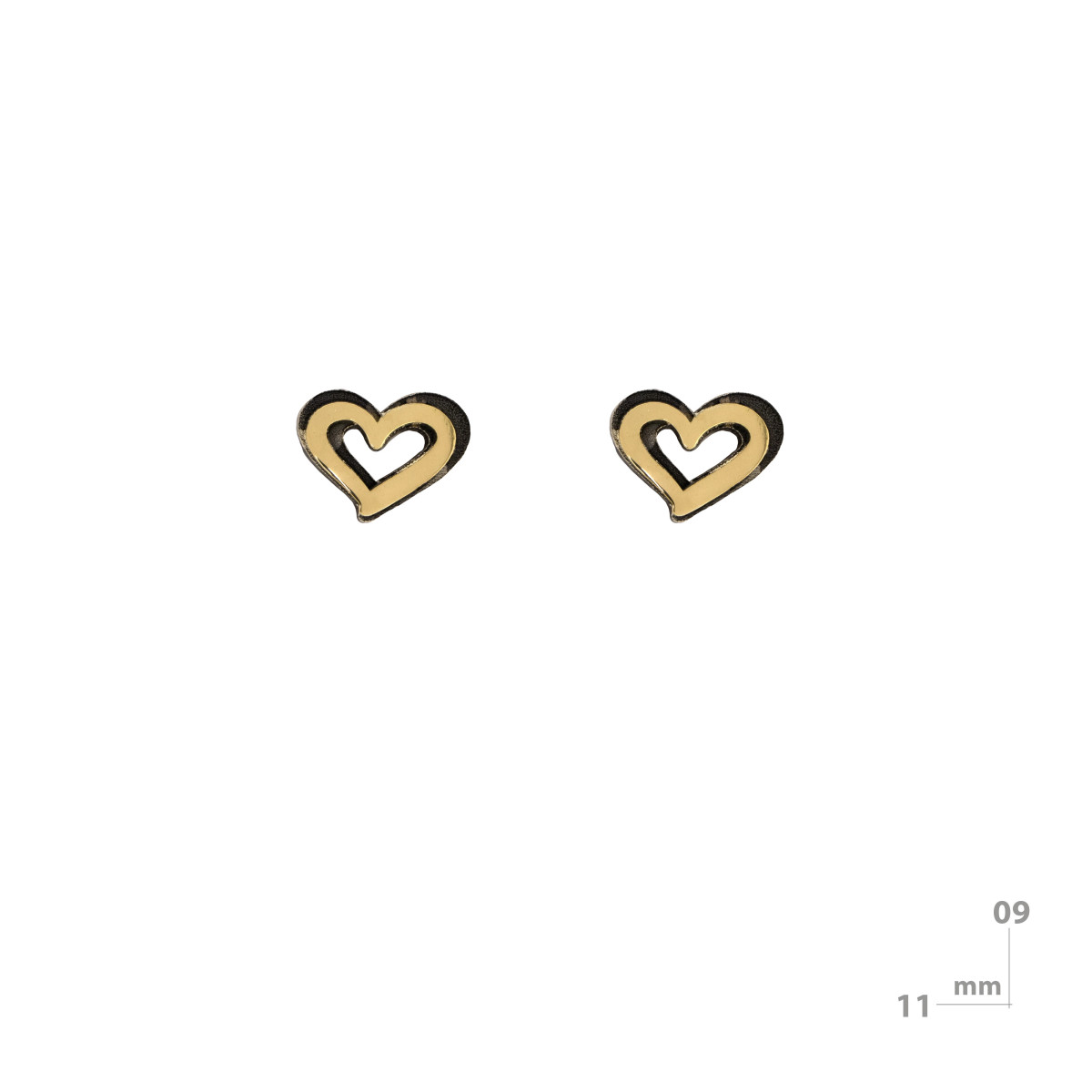 Silver and gold earrings