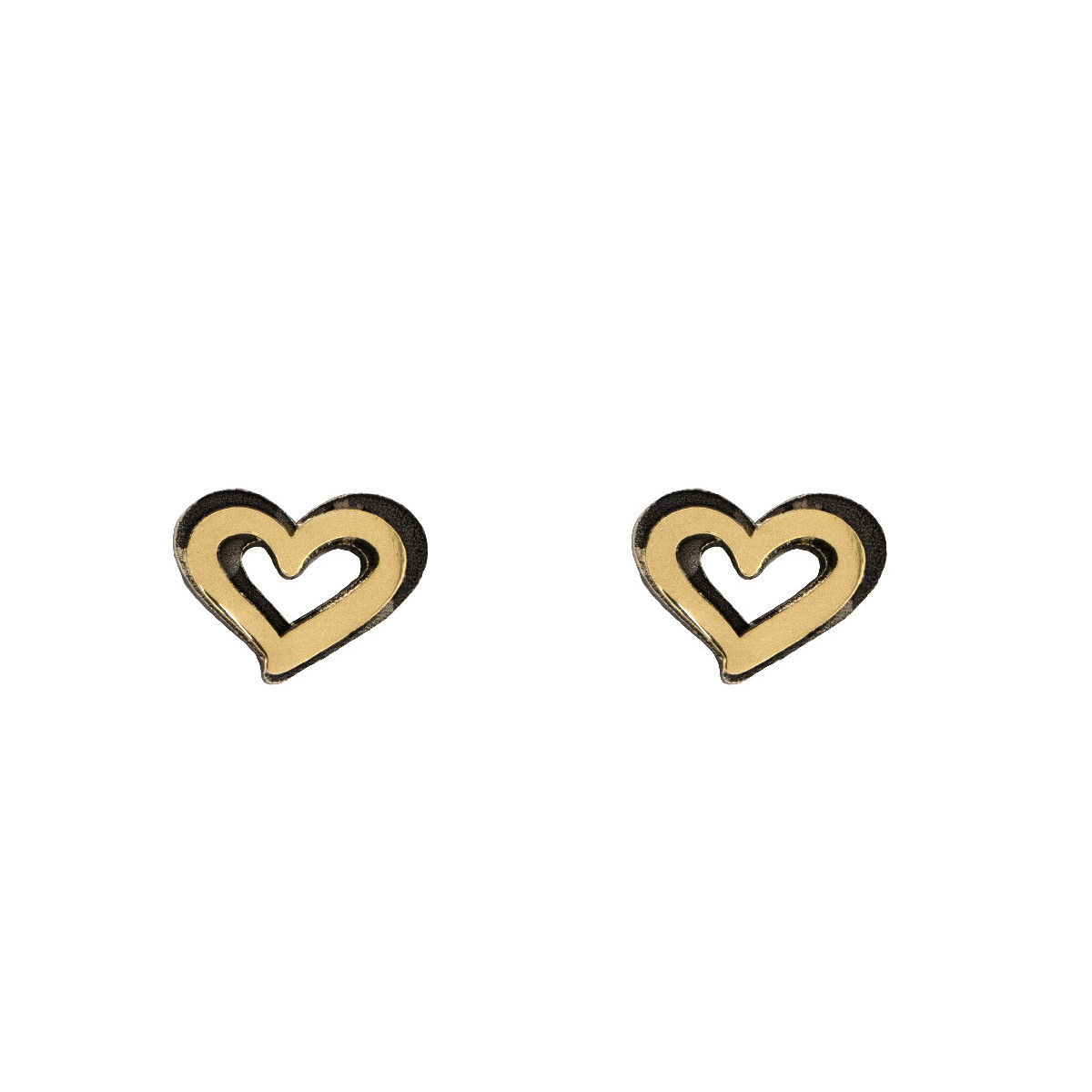 Silver and gold earrings