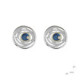 Pendientes de plata, oro, esmalte y brillantes