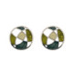 Pendientes de plata y oro, esmaltados