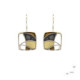 Arrecades de plata i or, esmaltats
