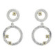 Arrecades de plata, or i brillant