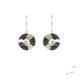 Arrecades de plata, or, esmalt i brillant