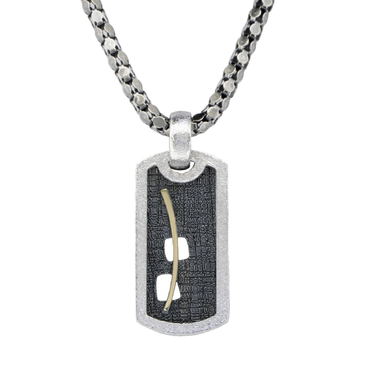 Silver and gold pendant