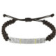 Polsera de macramé de plata i or