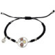 Polsera de plata, or, esmalt i brillant