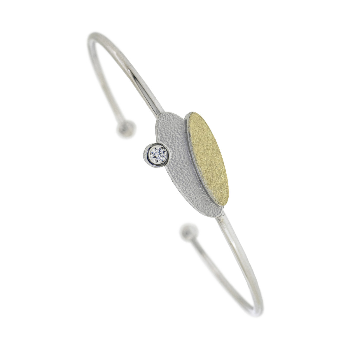 Silver, gold and shiny bracelet