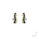 Silver, gold and brilliant earrings