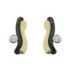 Silver, gold and brilliant earrings
