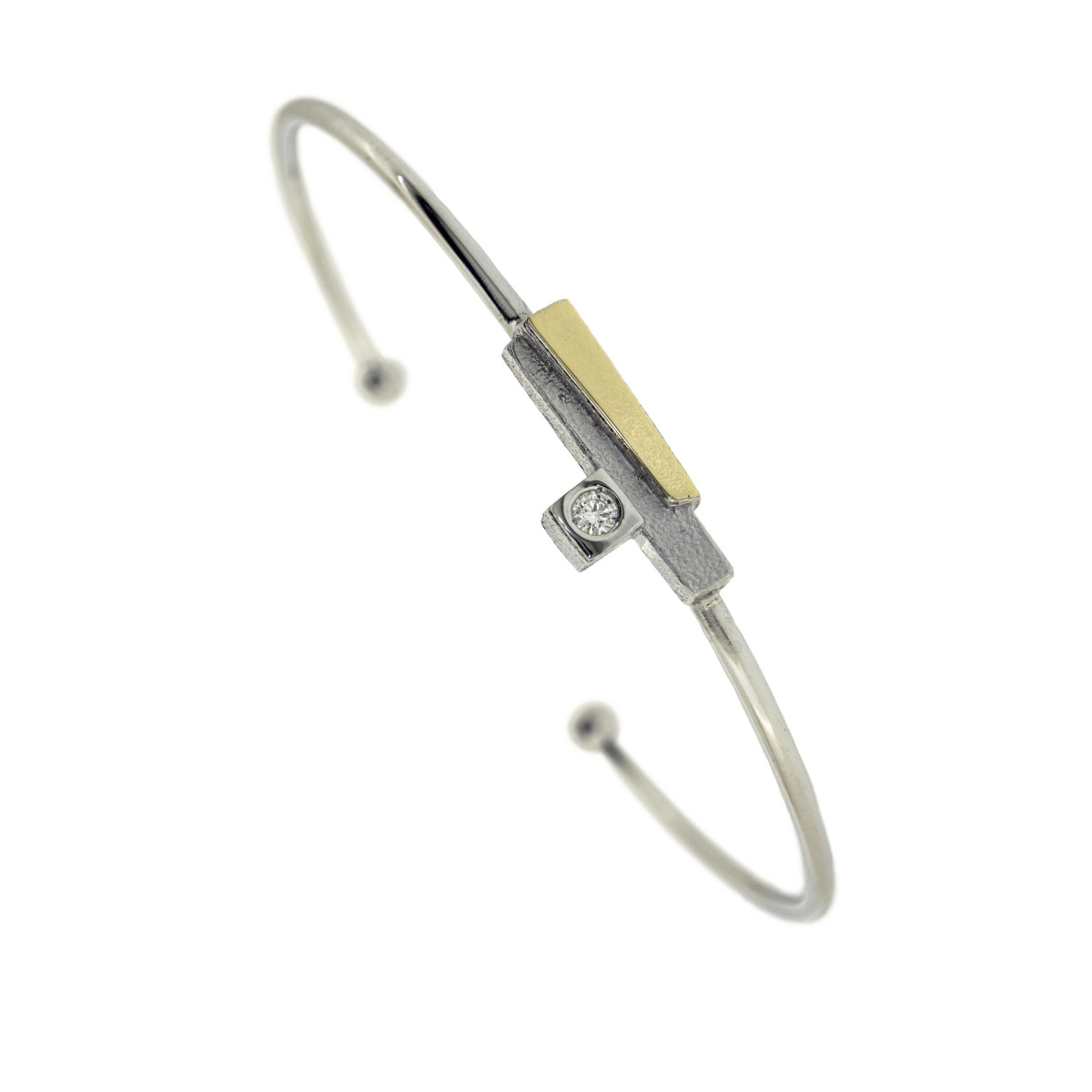 Silver, gold and shiny bracelet