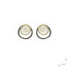 Pendientes de plata, oro y perla