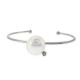 Pulsera de plata, perla y brillante