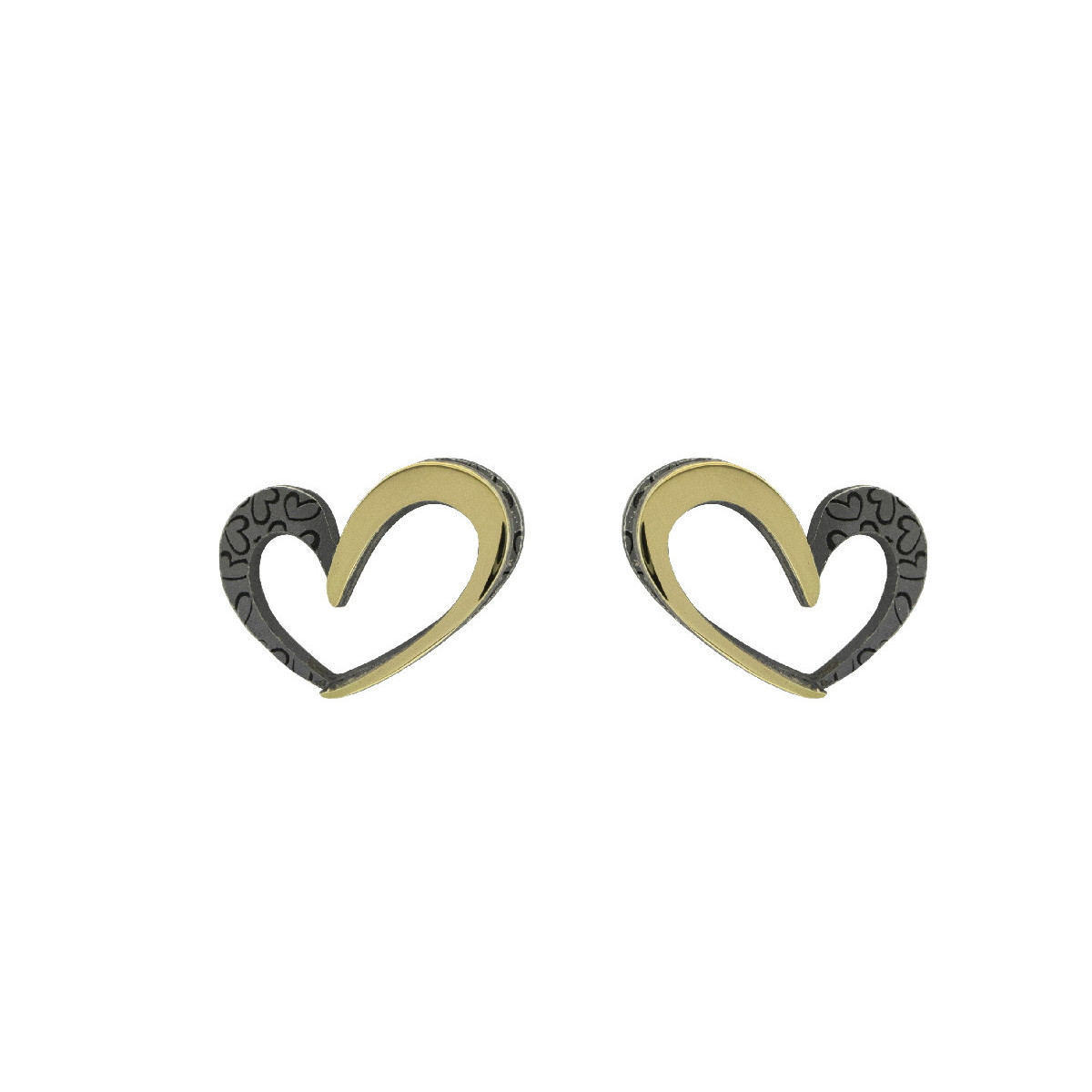 Pendientes de plata y oro