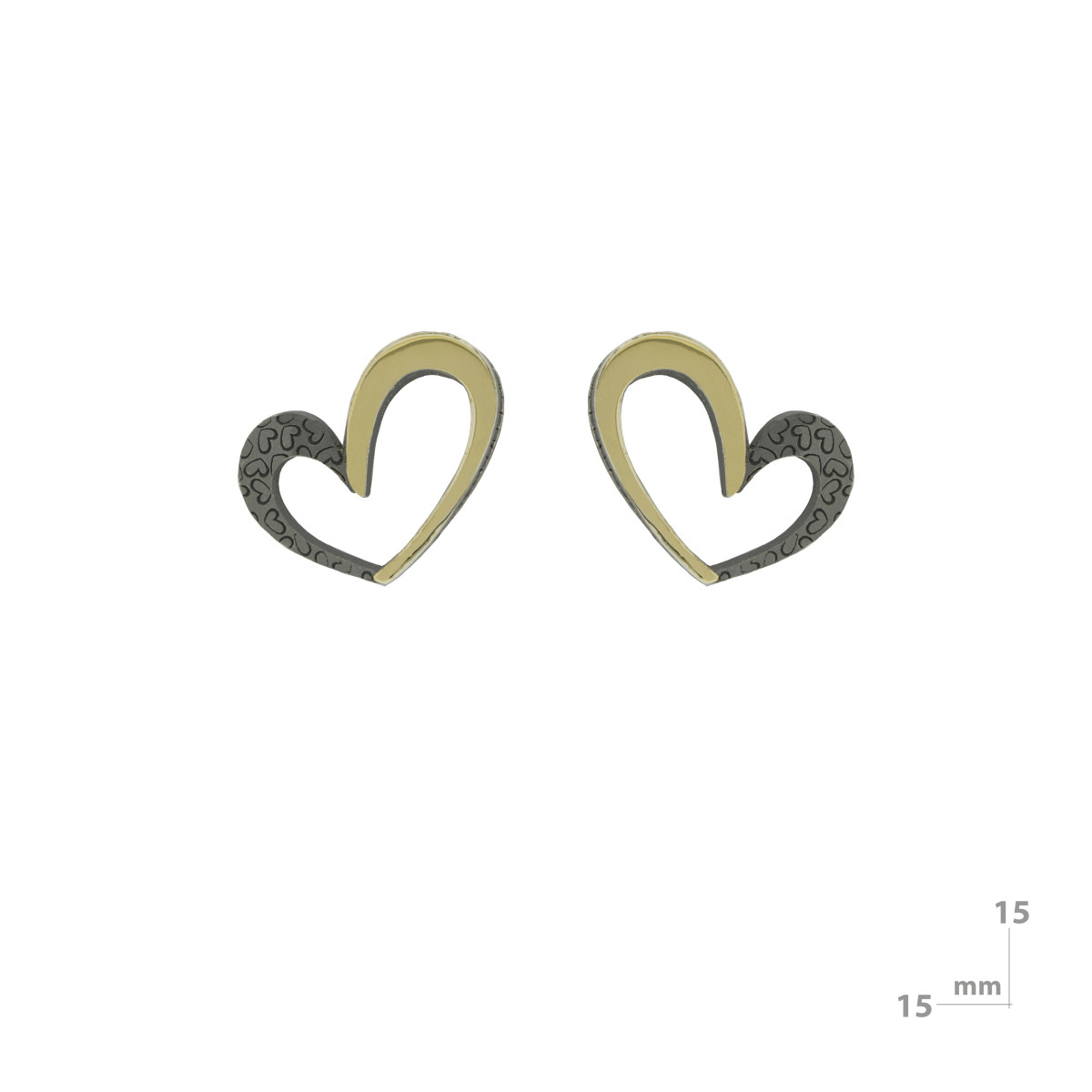 Pendientes de plata y oro
