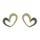 Pendientes de plata y oro