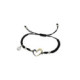Pulsera de macramé, plata y oro
