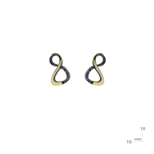 Pendientes de plata y oro