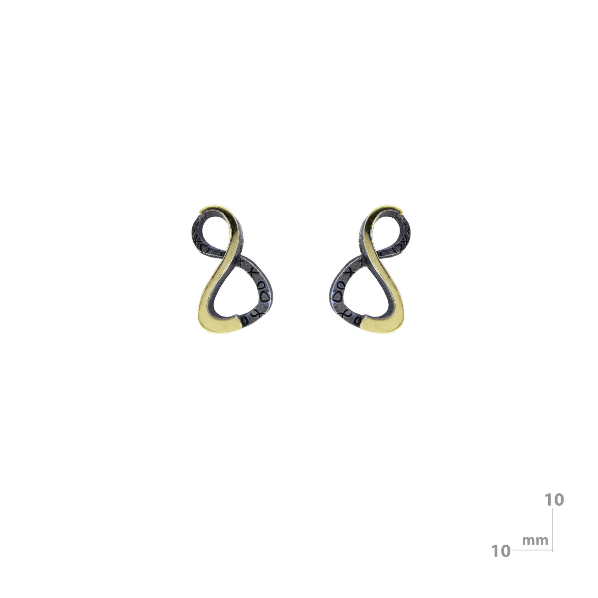 Pendientes de plata y oro