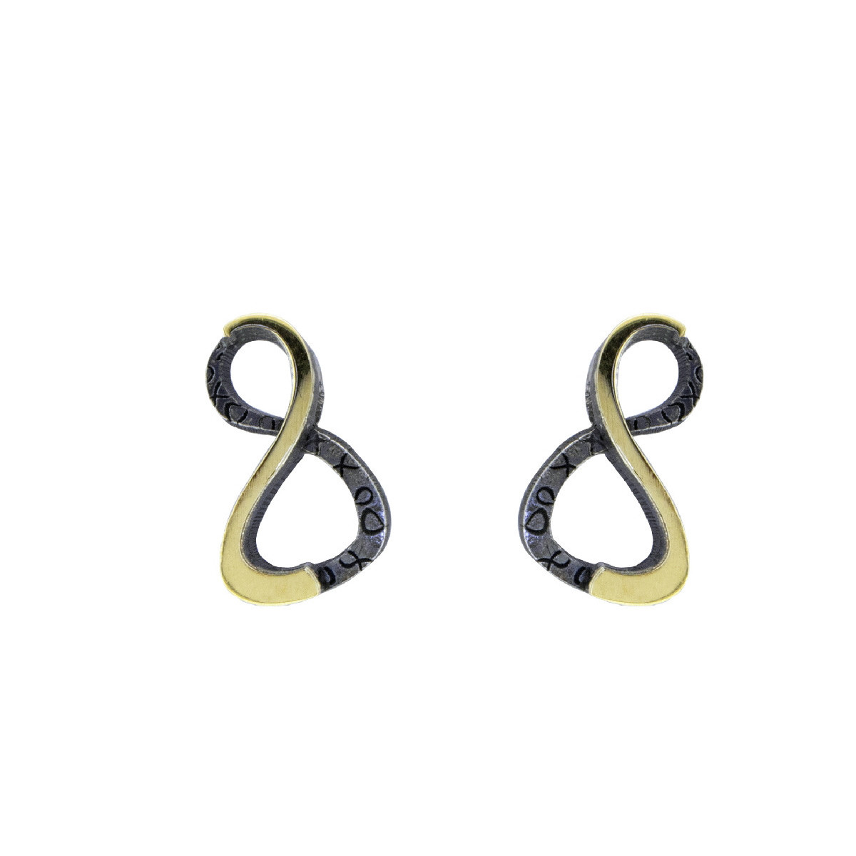 Pendientes de plata y oro