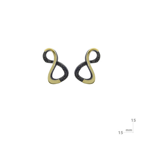 Pendientes de plata y oro