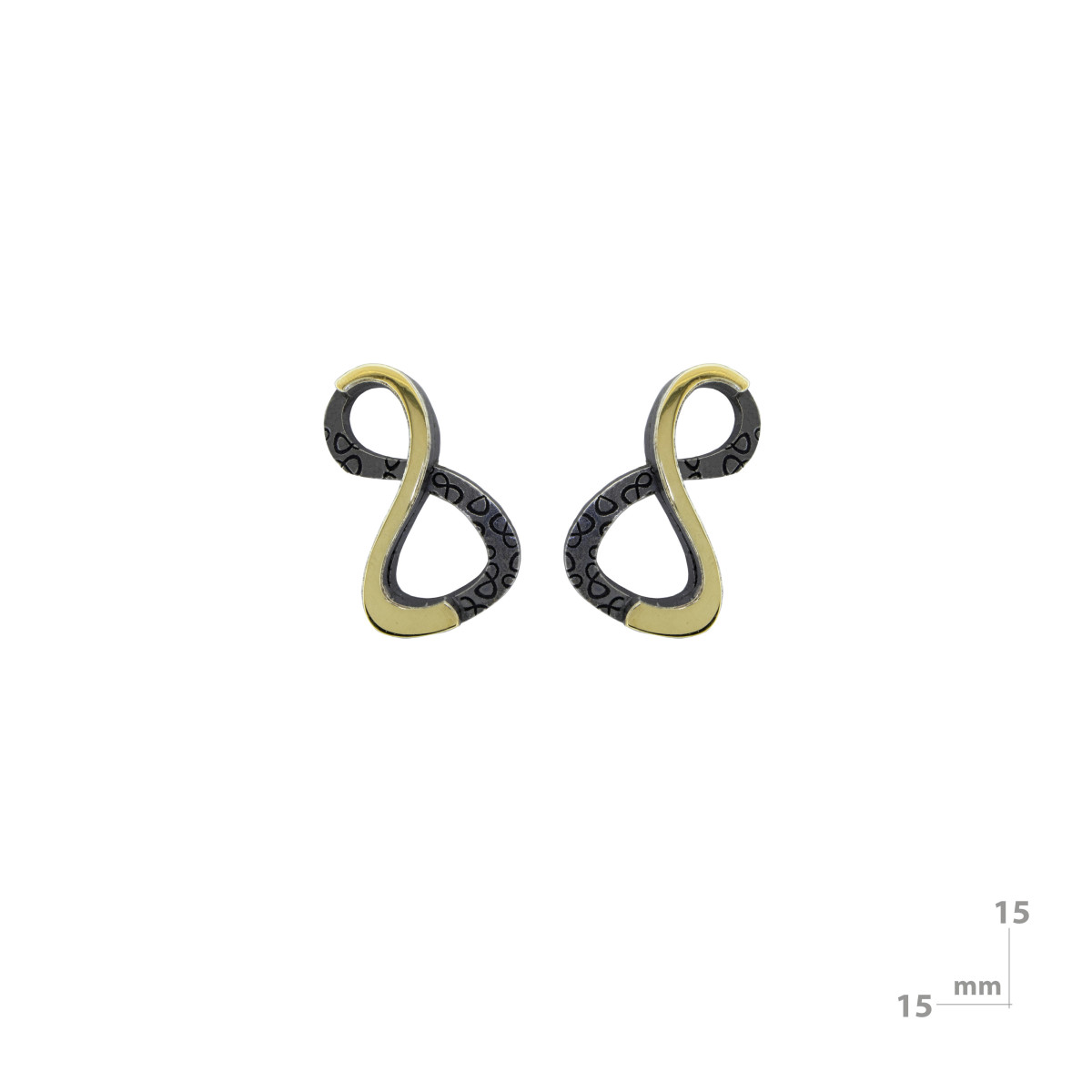 Pendientes de plata y oro