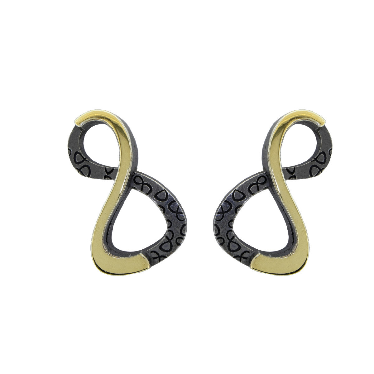 Pendientes de plata y oro