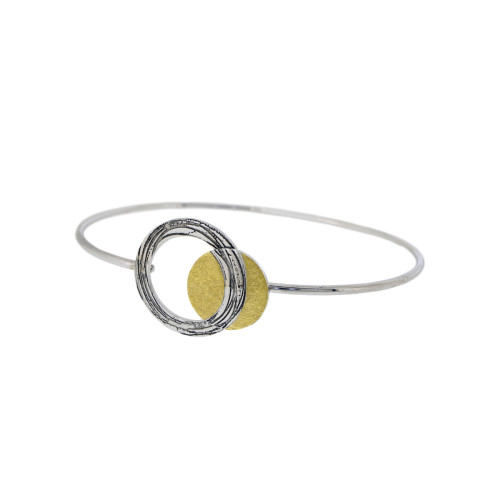 Pulsera de plata y oro