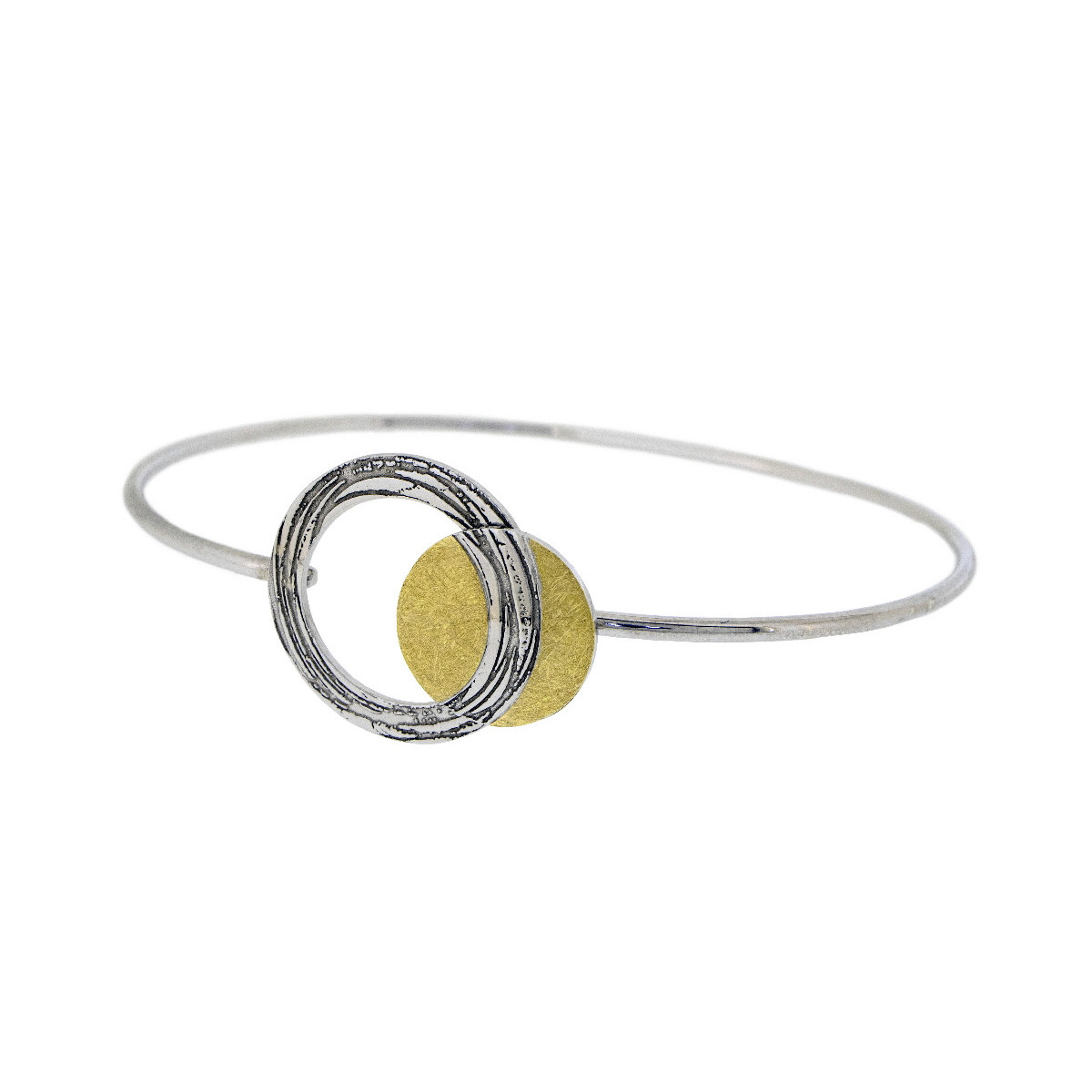Pulsera de plata y oro
