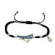 Pulsera de plata, oro, esmalte y brillante