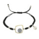Pulsera de plata, oro y perla