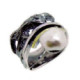 Anillo de plata, oro y perla barroca