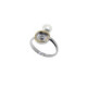 ANELL PL, OR, BRIL 0.015CT I PERLA CUL