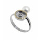 ANELL PL, OR, BRIL 0.015CT I PERLA CUL