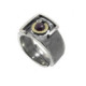 ANILLO PLATA, OR, RUBÍ I BRILL 0.015 CT