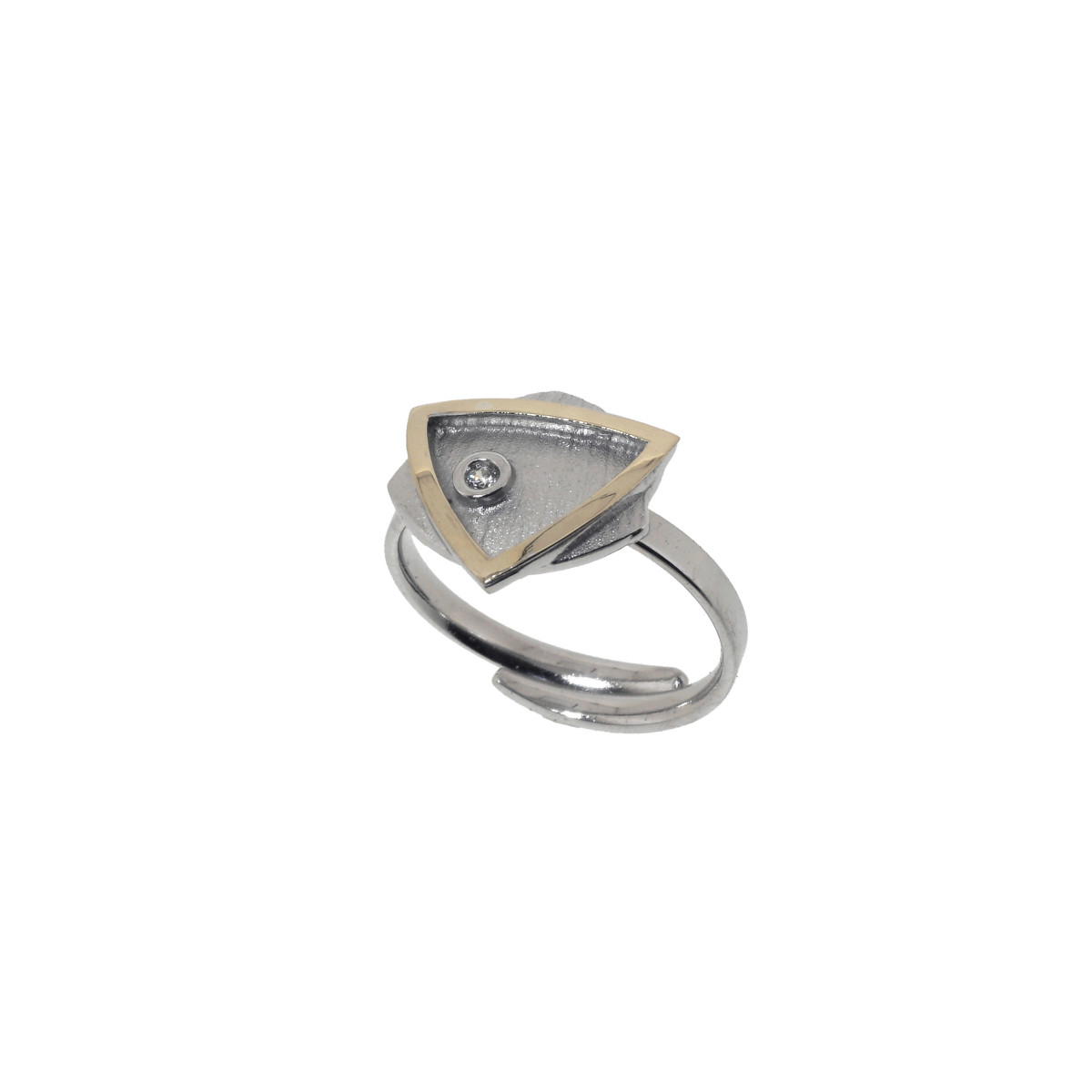 ANELL PLATA, OR I BRILL. 0.015 CT