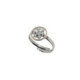 Anillo de plata, oro y brillante