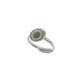 ANELL PLATA, OR I AMAZONITA