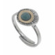 ANELL PLATA, OR I AMAZONITA