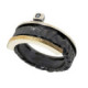 Anillo de plata, oro y brillante