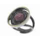 Anillo de plata, oro y rodocrosita