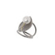 Anillo de plata, oro y perla cultivada