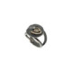 Anillo de plata, oro y brillante